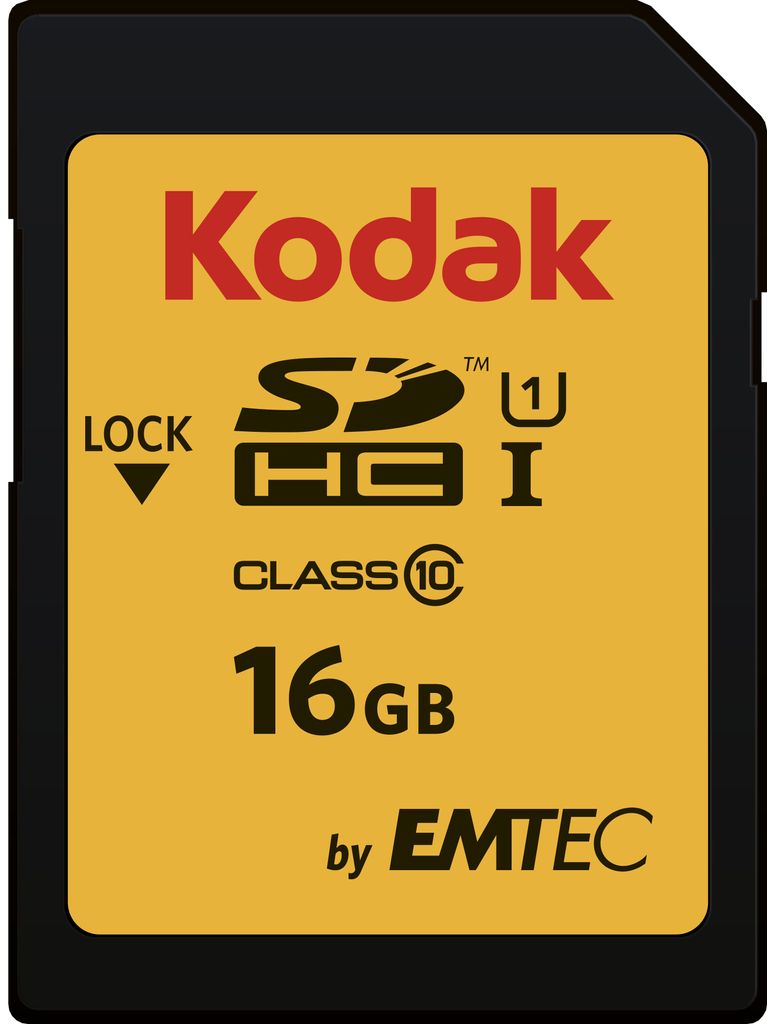 Kodak EKMSD16GHC10K SDHC Class 10 UHS-I U1 SDHC Produktbild 