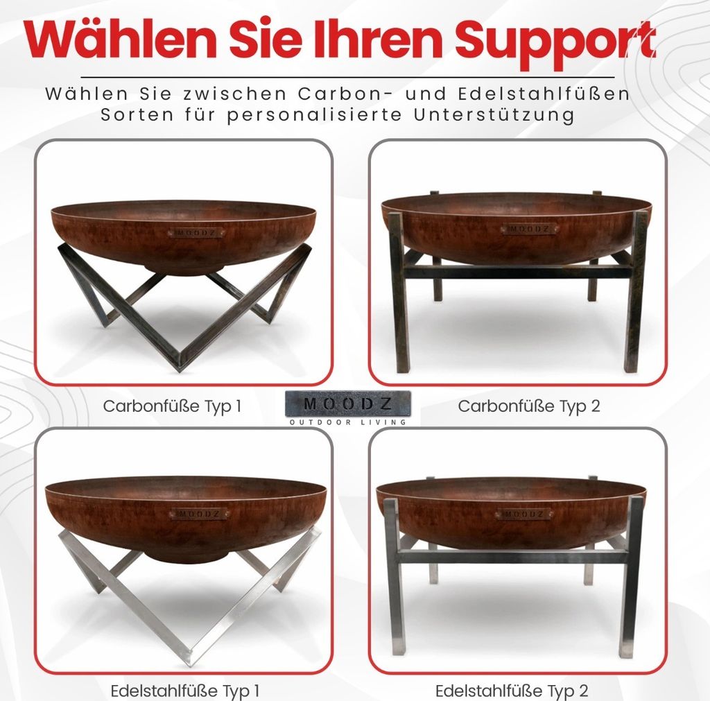 Moodz Feuerschale 100 cm - Feuerschalen für den Garten - Produktbild 8