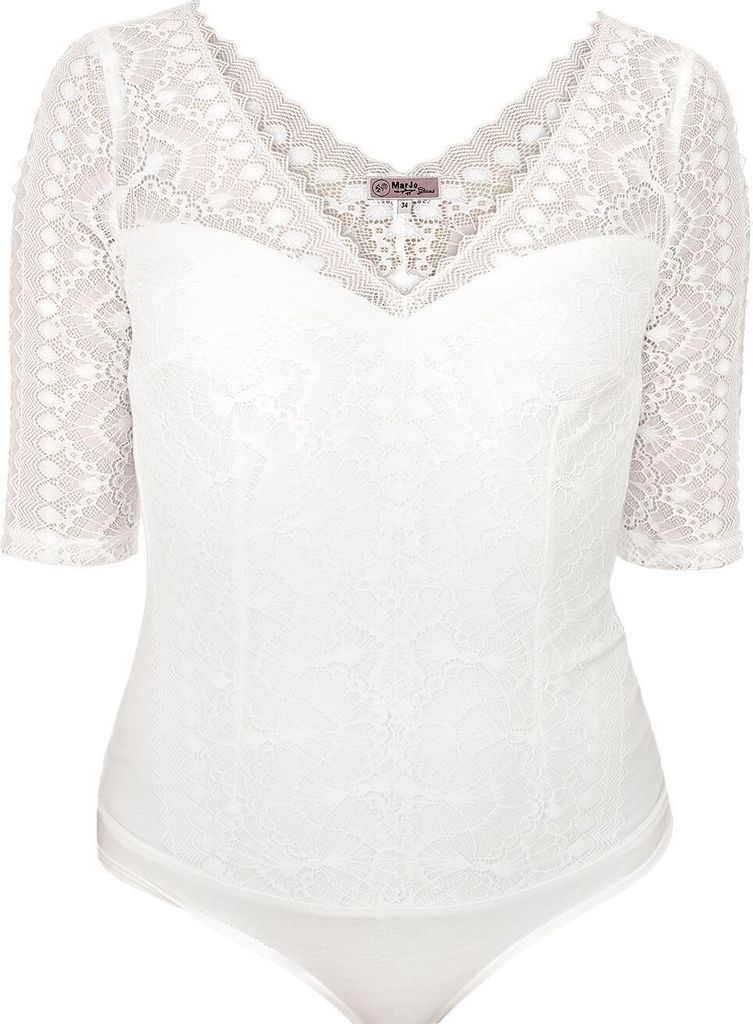 MarJo Dirndlbody "Forsten" Halbarm | Offwhite Größe: 36 Produktbild 