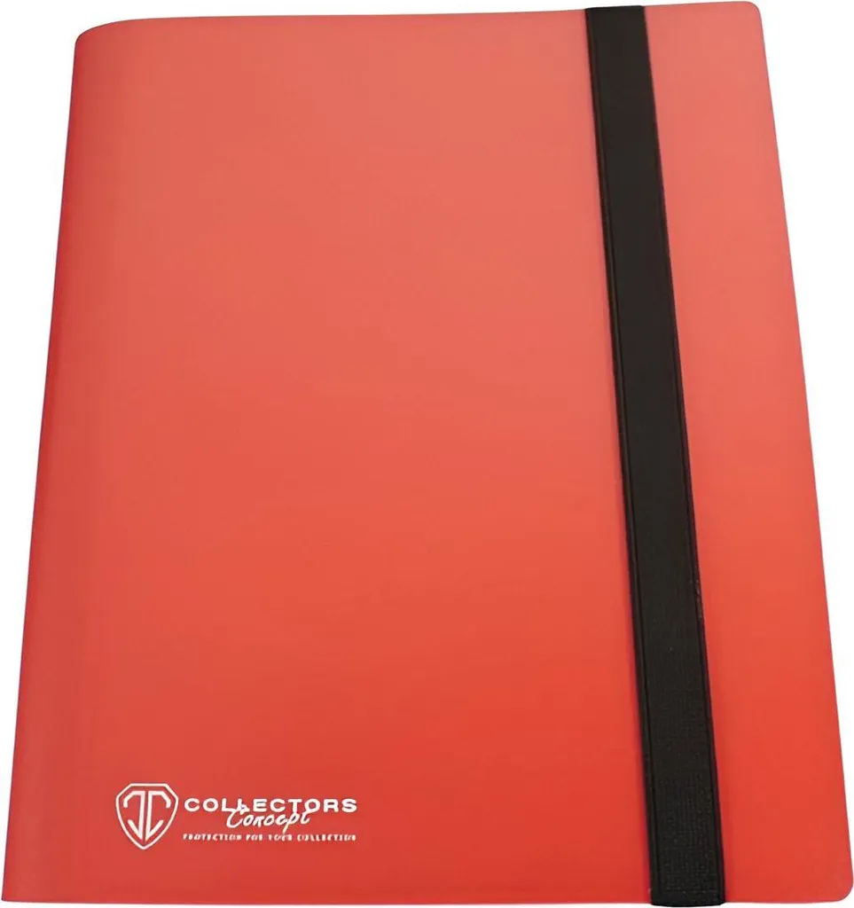 Album de Rangement pour Cartes à Collectionner Rouge 9 Cases par Page