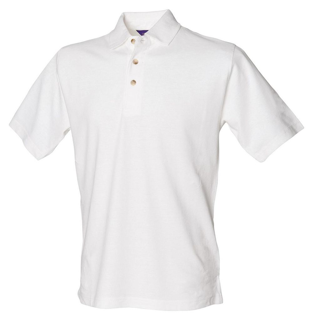 Henbury - "Classic" Poloshirt Schwere Qualität für Herren PC6198 (L) (Weiß)