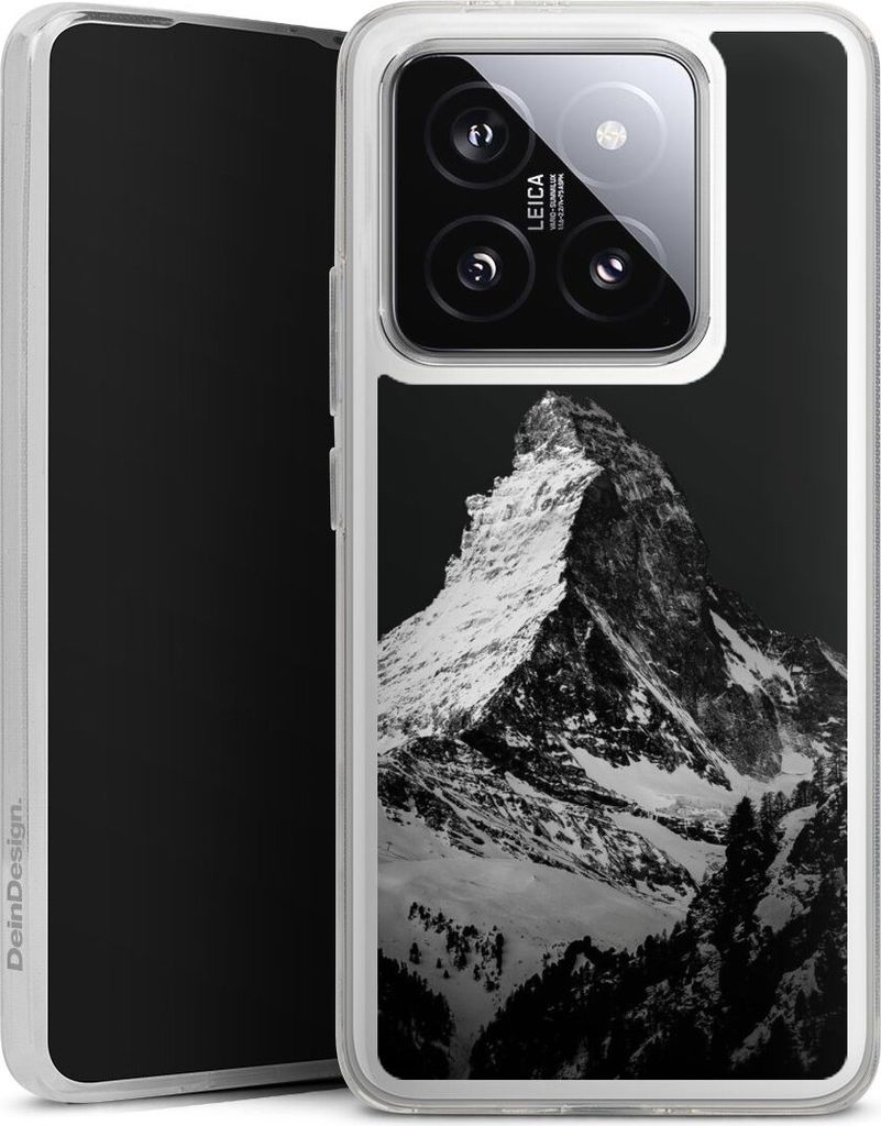 DeinDesign Handyhülle für Xiaomi 14T Pro Silikon Hülle Case Smartphone Schutzhülle Alpspitze Berg Schnee