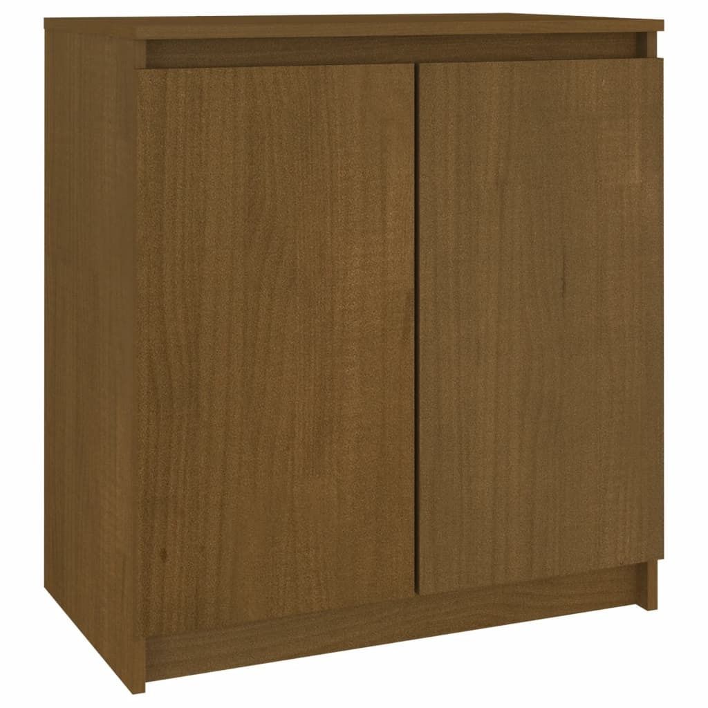 Beistellschrank Honigbraun 60x36x65 cm Massivholz Kiefer