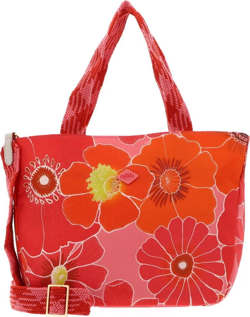 Sac à épaule Hinas Oilily - Grand Sac à main Rose Corail pour Femme