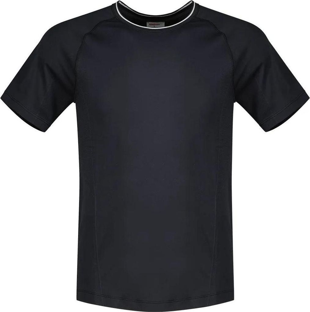 Wilson Team Seamless Crew Kurzarm-t-shirt Schwarz S Herren Schwarz S