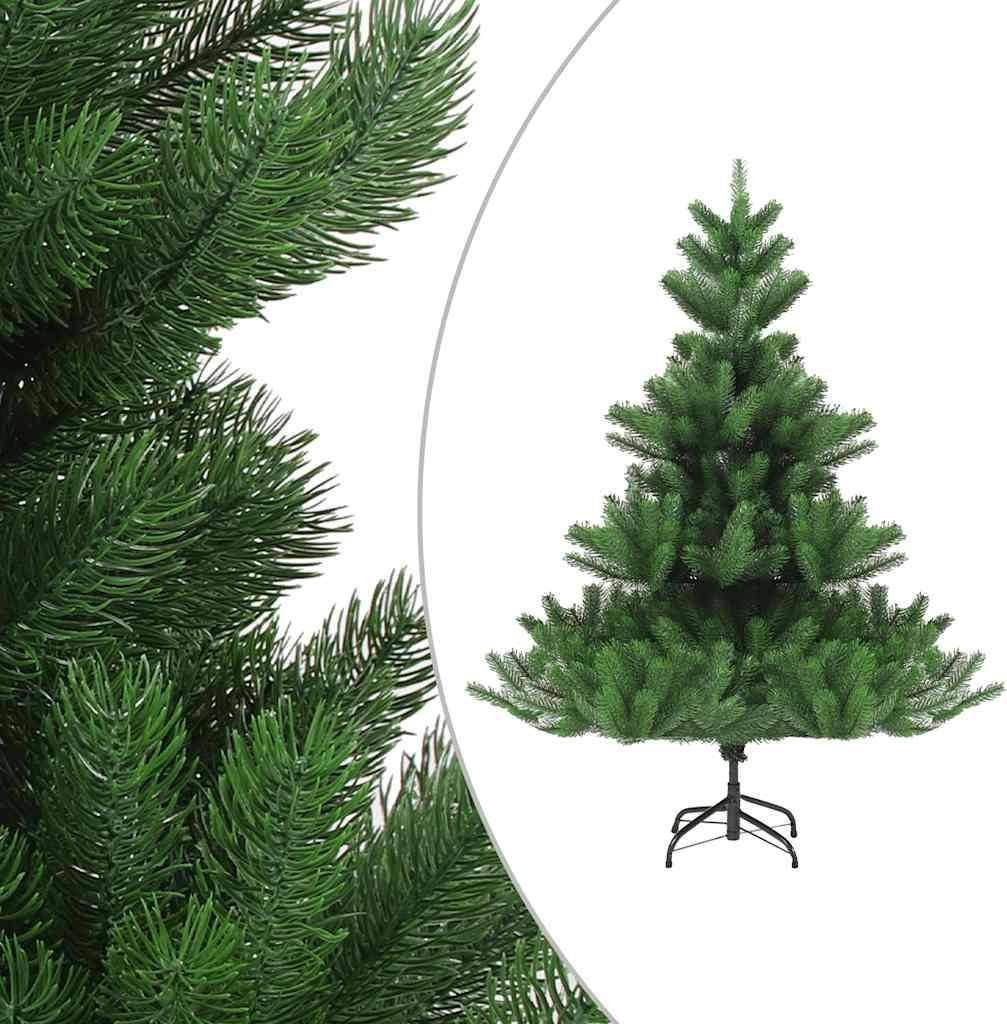 vidaXL Künstlicher Weihnachtsbaum Nordmann LED & Kugeln Grün 180 cm