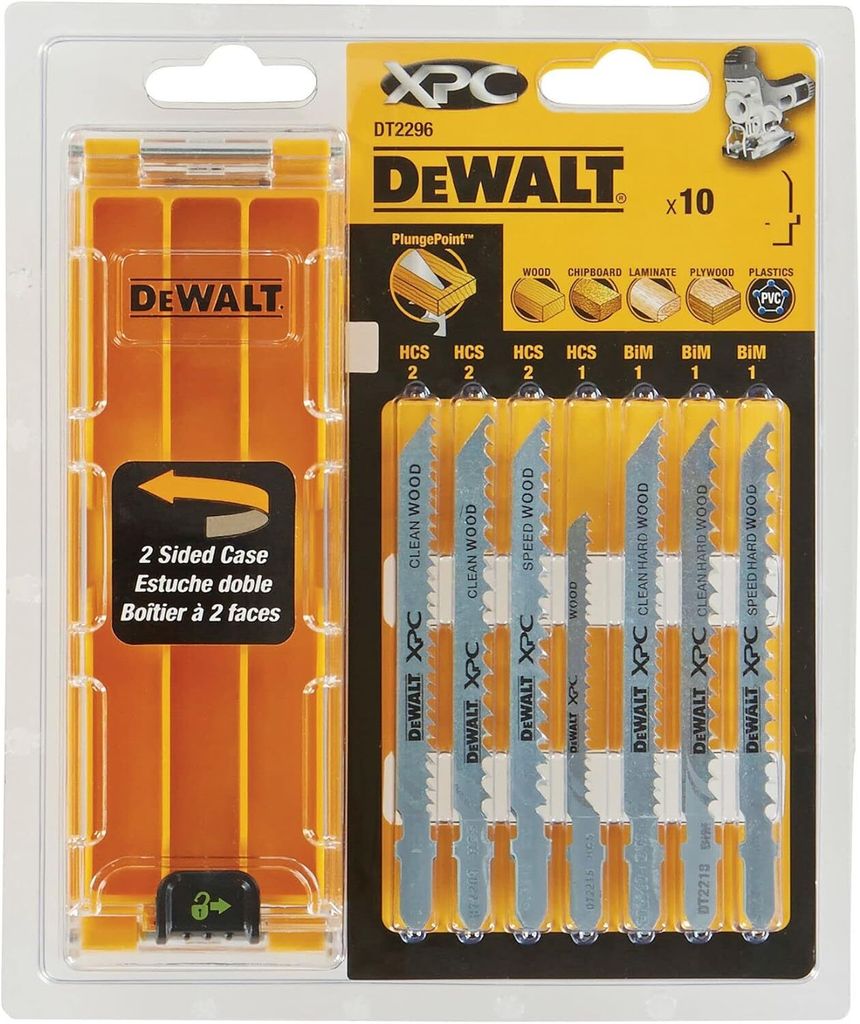 DEWALT Jeu de 10 lames de scie sauteuse Image du produit 