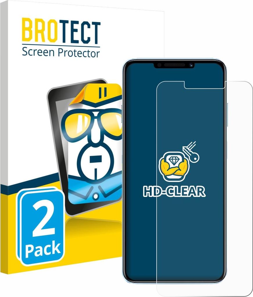 2x Für Huawei Nova 14i 4G Schutzfolie BROTECT Displayschutz Display Schutz Folie Klar Transparent