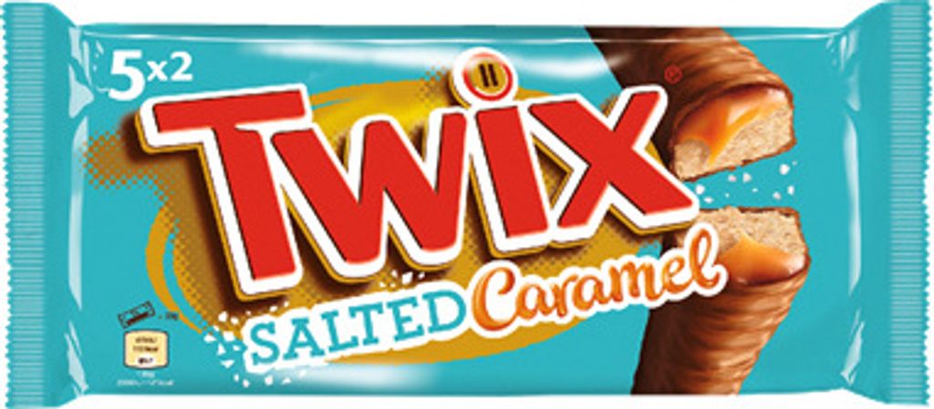 Twix gesalzenes Karamell 5 x 46 g - 230 g Paar