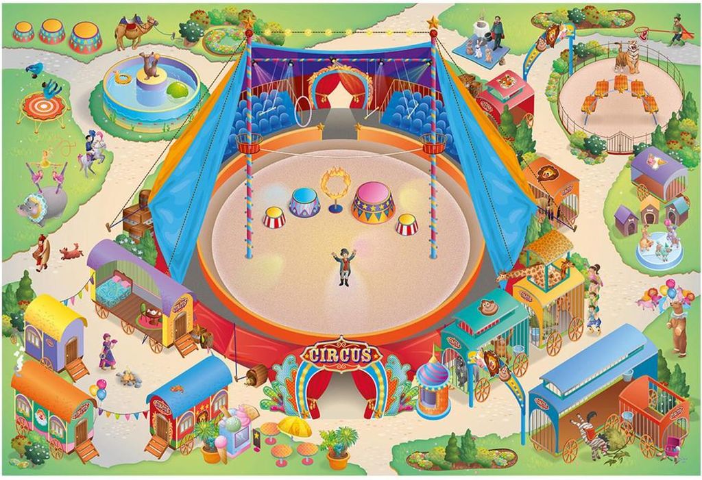 CIRQUE gewebter Kinderteppich