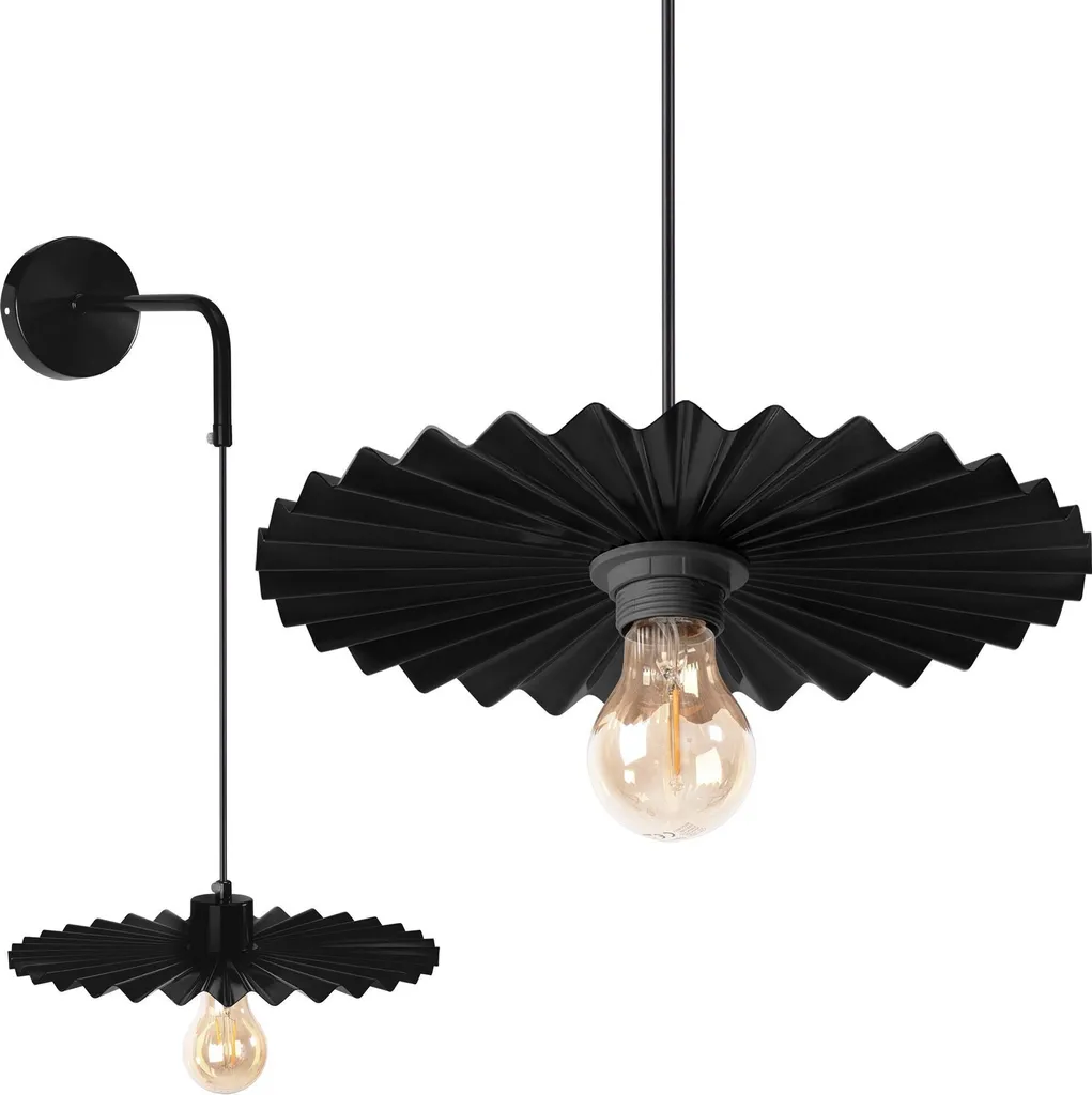 Applique Noire Toolight APP1355-1W de 30cm en Métal Style Industriel