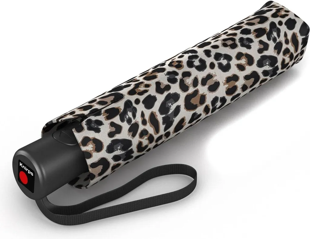 Knirps A.200 Parapluie de Poche Medium Duomatic Jaguar Blanc Multicolore