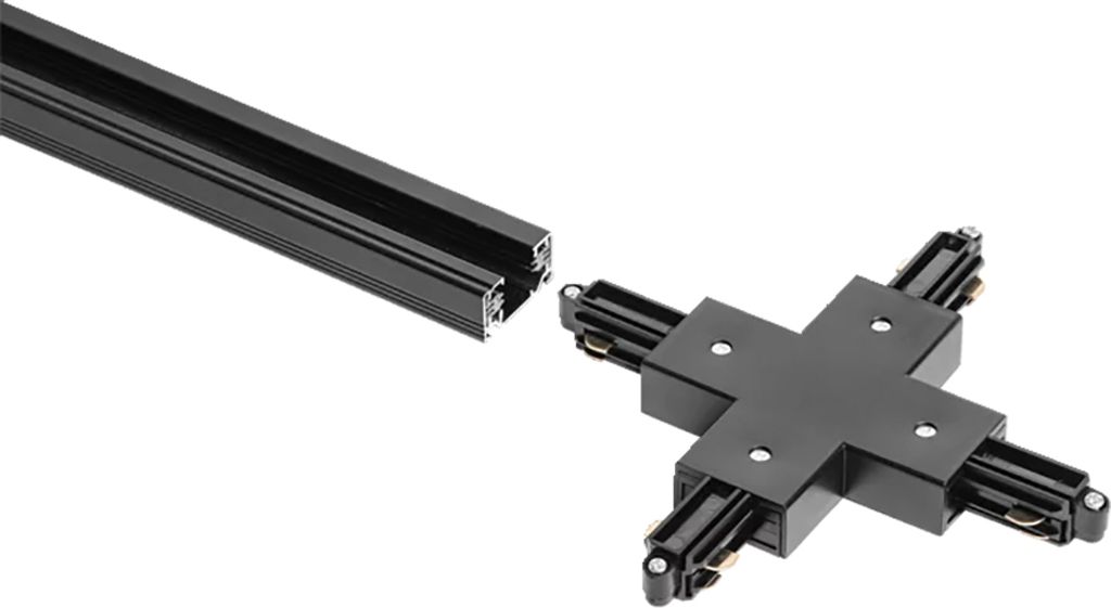 LEDVANCE TRACKLIGHT Kreuzverbinder Schwarz, Cross Connector fr Track-Schienen