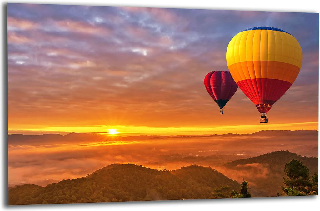 Herdabdeckplatte Glaskeramikkochfeld-Abdeckung Spritzschutz Glas 80x52 Ballon