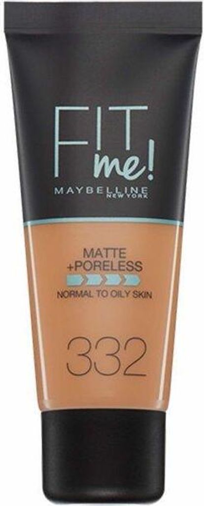 Maybelline New York Fit Me Matte + Poreless Foundation 332 Golden Caramel 30ml