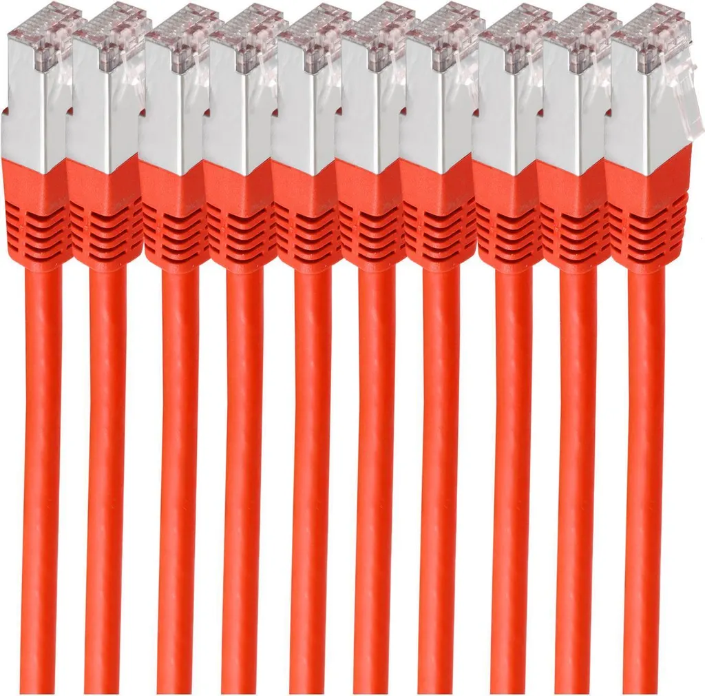 Évitez les interférences avec le câble RJ45 CAT6 S/FTP Rouge shiverpeaks