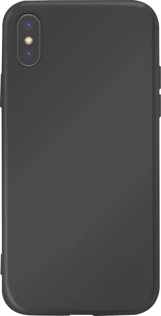 Cover Jaym iPhone XS X Nera - Silicone Liquido Ultra-Soft 0.5mm