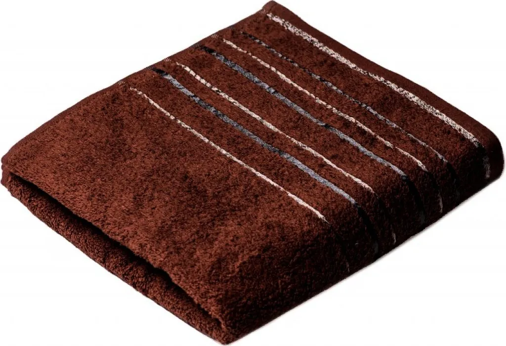 Asciugamano Zara Marrone Scuro 50x100 cm | Benessere Puro Cotone