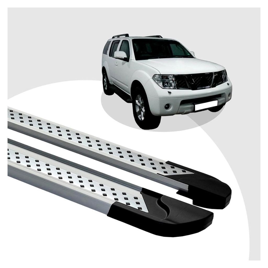 Trittbretter passend für Nissan Pathfinder ab 01/2005-12/2012 (Model: VISO, Farbe: Silber)