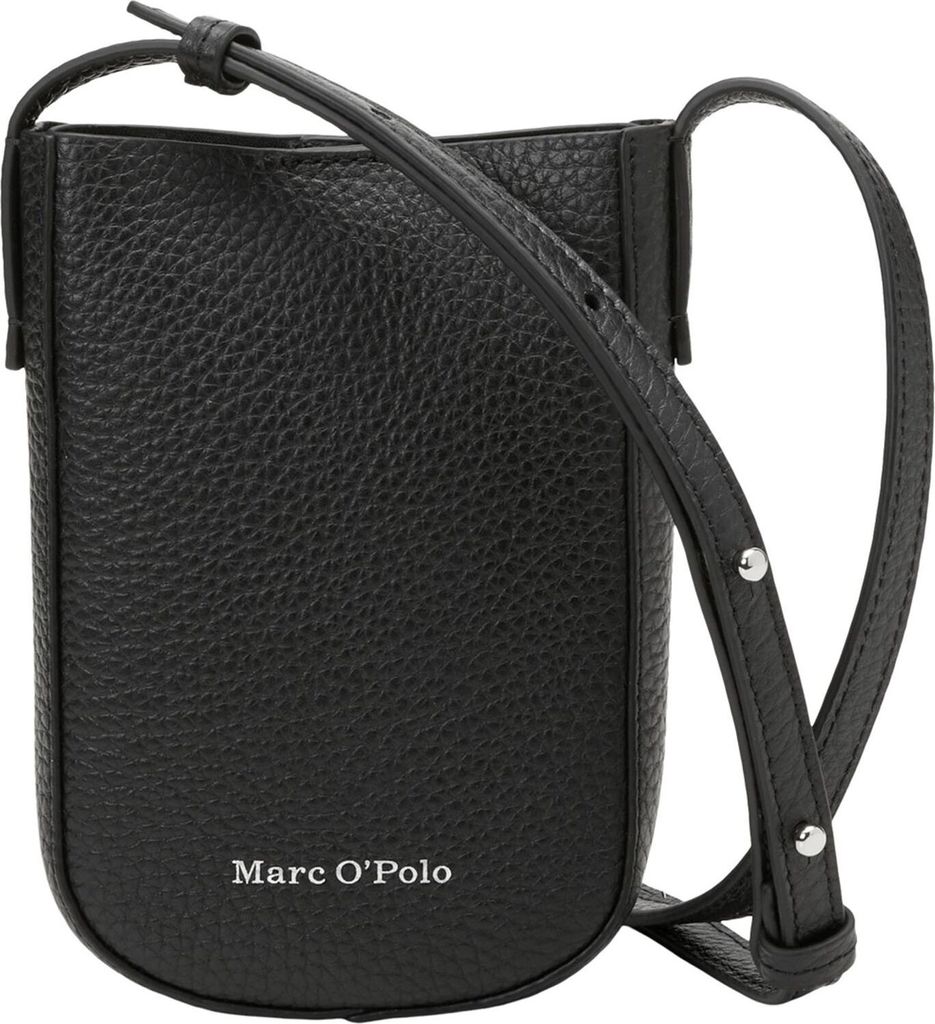Marc O'Polo Leder Handytasche Umhängetasche Cirla Cellphone Bag Black schwarz