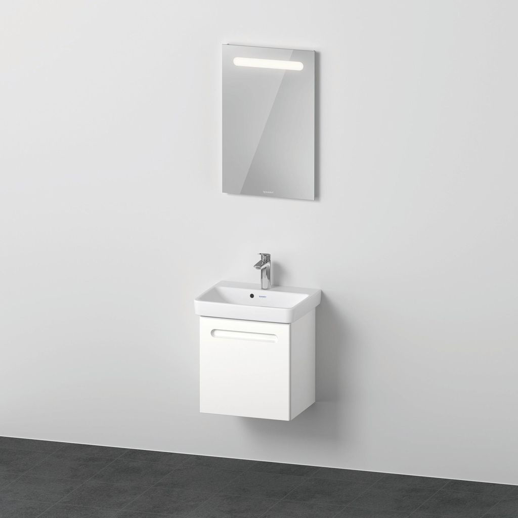 Duravit No.1 Möbelset 500, inklusive Waschtisch, Waschtischunterbau mit Anschlag rechts, Spiegel, N10151R18180000