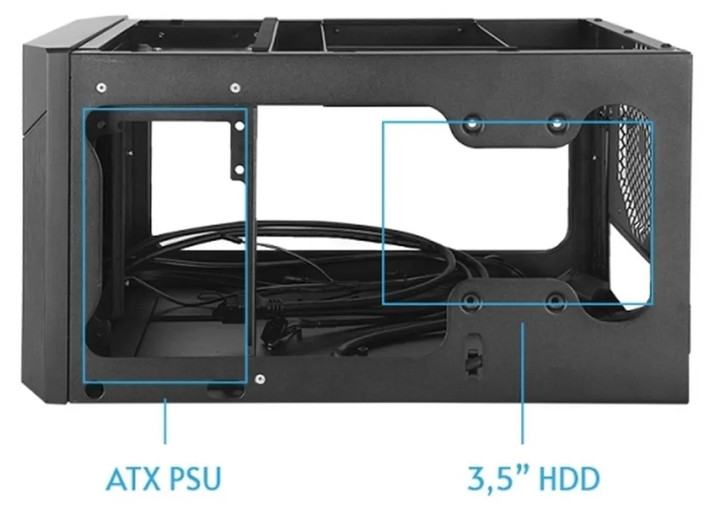 Châssis PC Chieftec CN-01B-OP Pro Cube Mini Format Gain de Place et Rigide - 6