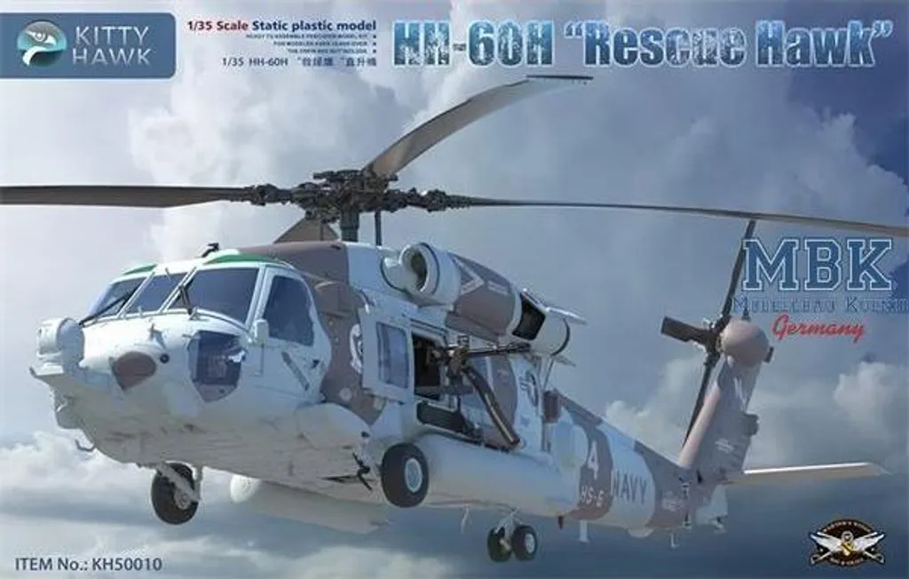 Maquette à Construire HH-60H Rescue Hawk 1:35 pour Diorama Militaire KH50010