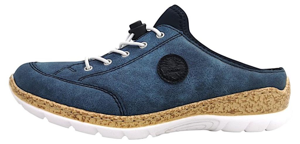 Rieker  Damenschuhe Pantoletten  Blau Freizeit Produktbild 