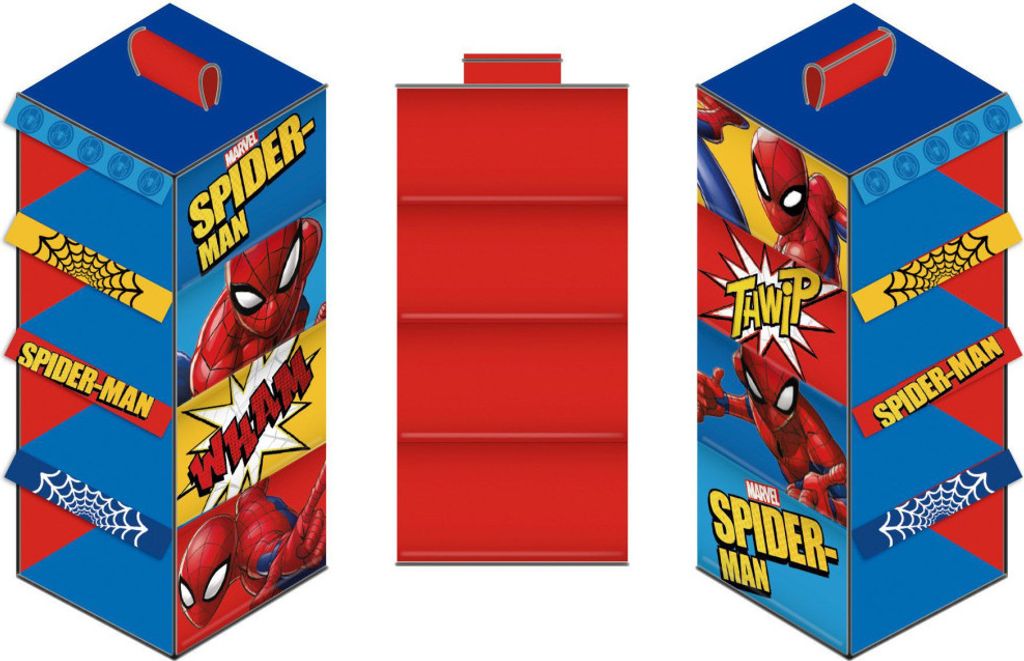 Spiderman 4-dielny závesný organizér do šatníka Obrázok produktu 