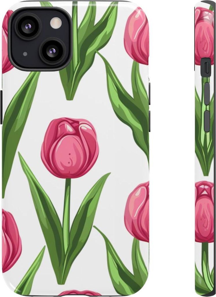 Glänzendes Tulpenblüten-Design – Hülle Kompatibel mit iPhone 13