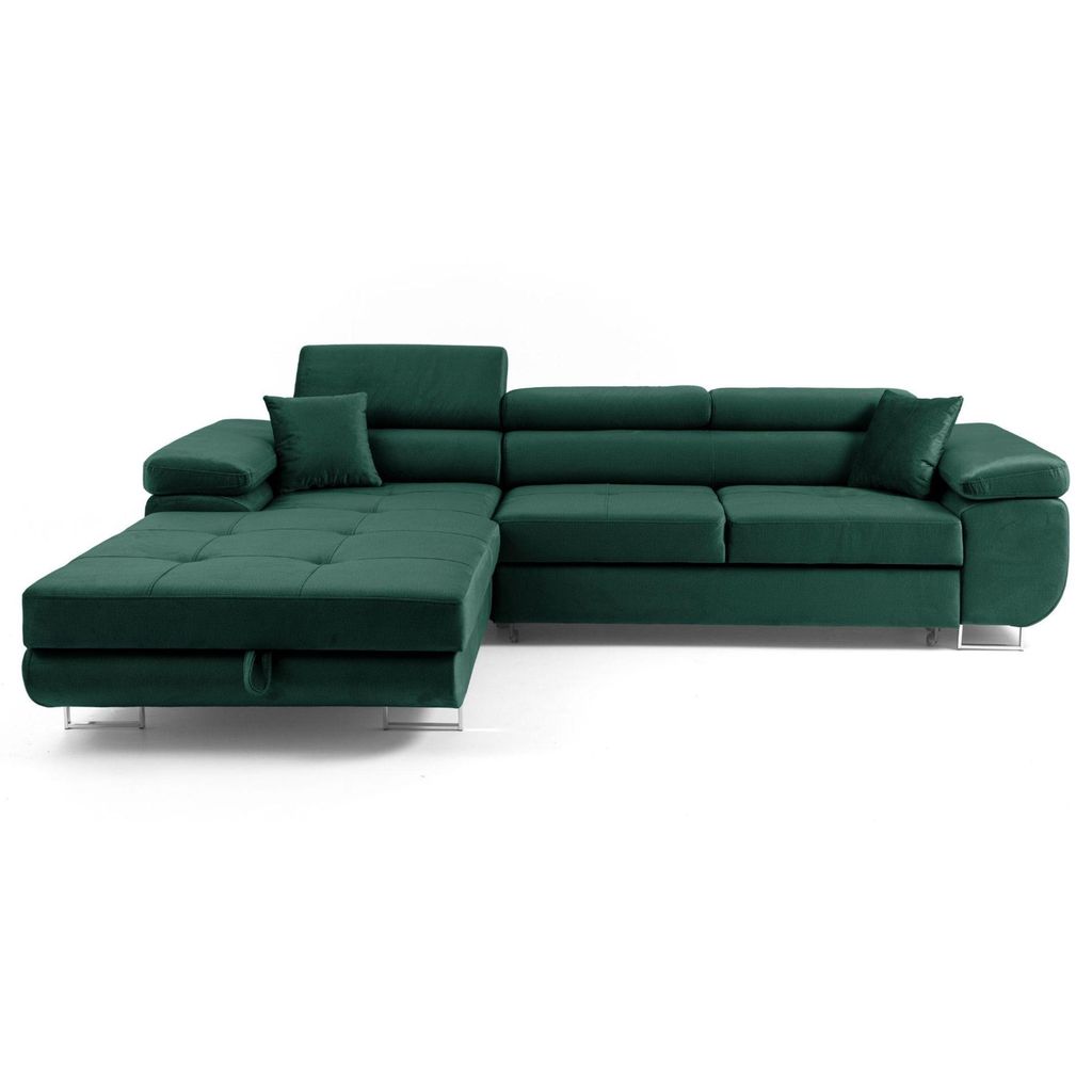 MUFFO Ecksofa ALONZO L Links mit Schlaffunktion 125x195 Produktbild 