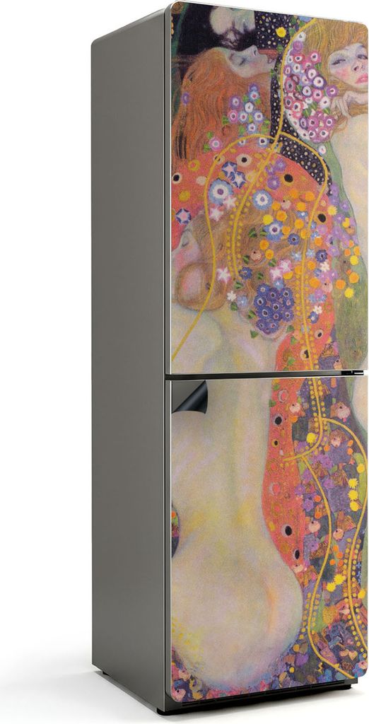 Wasserschläuche Gustav Klimt – Magnetische Kühlschrank Abdeckung – Dekorfolie magnetisch Küche – Kühlschrank Magnet Deko – selbstkleben...