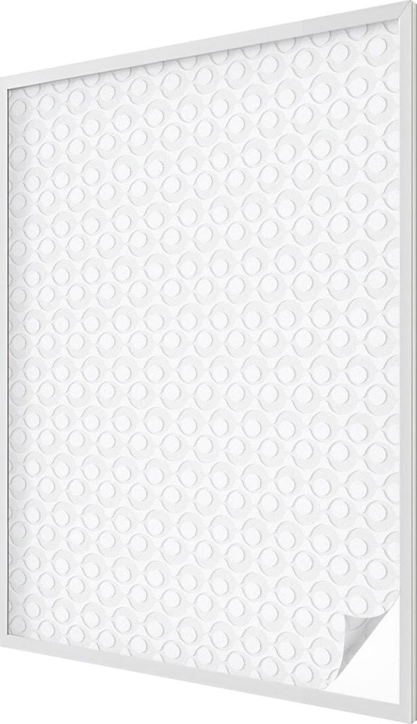 Buntglas Fensterfolie – 146x100 cm – Stained-Glass Design – blickdichte dekorative Sichtschutzfolie – selbstklebend, UV-Schutz – Geometri...
