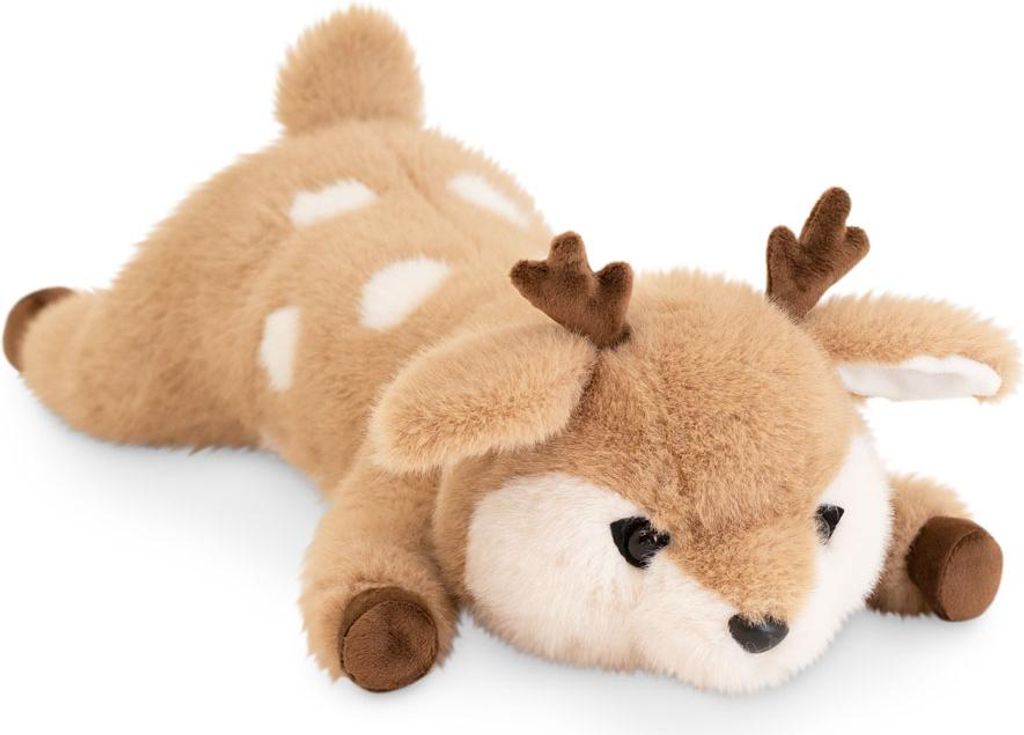 Cerf en peluche couché Orange Jouet 56 cm - Cerf Image du produit 
