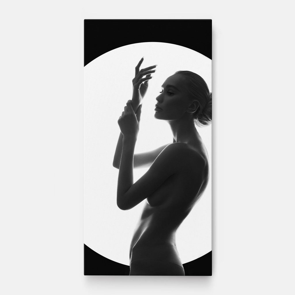 ARTHUB Leinwandbild 40x80 cm, Body Figure | Wohnzimmerdekoration, Hängende Bilder, Wanddekoration, Heimdekoration, Frauen, Silhouetten