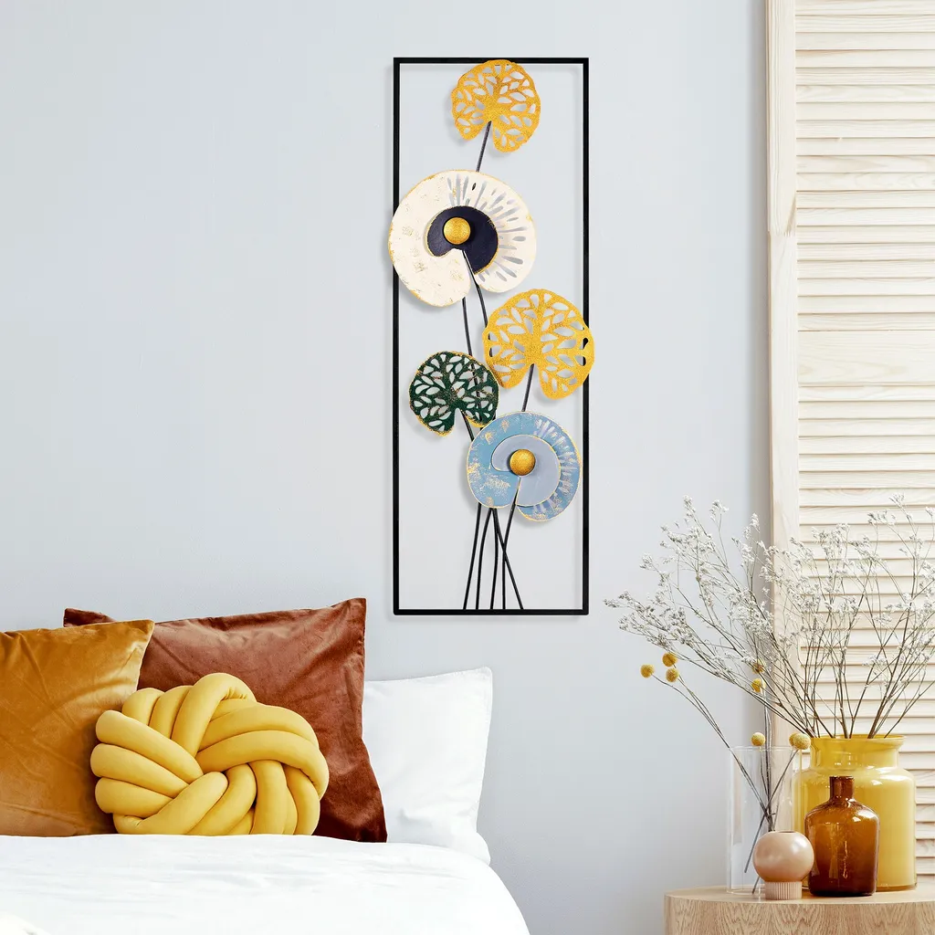 Wallity Grape Vine Metallo: Pannello Decorativo 3D Multicolore 90x32