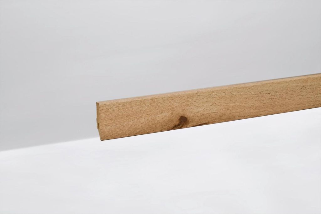 Classen Clip-Fußleiste 240 cm 58 x 19 mm Serrahner Buche LHD