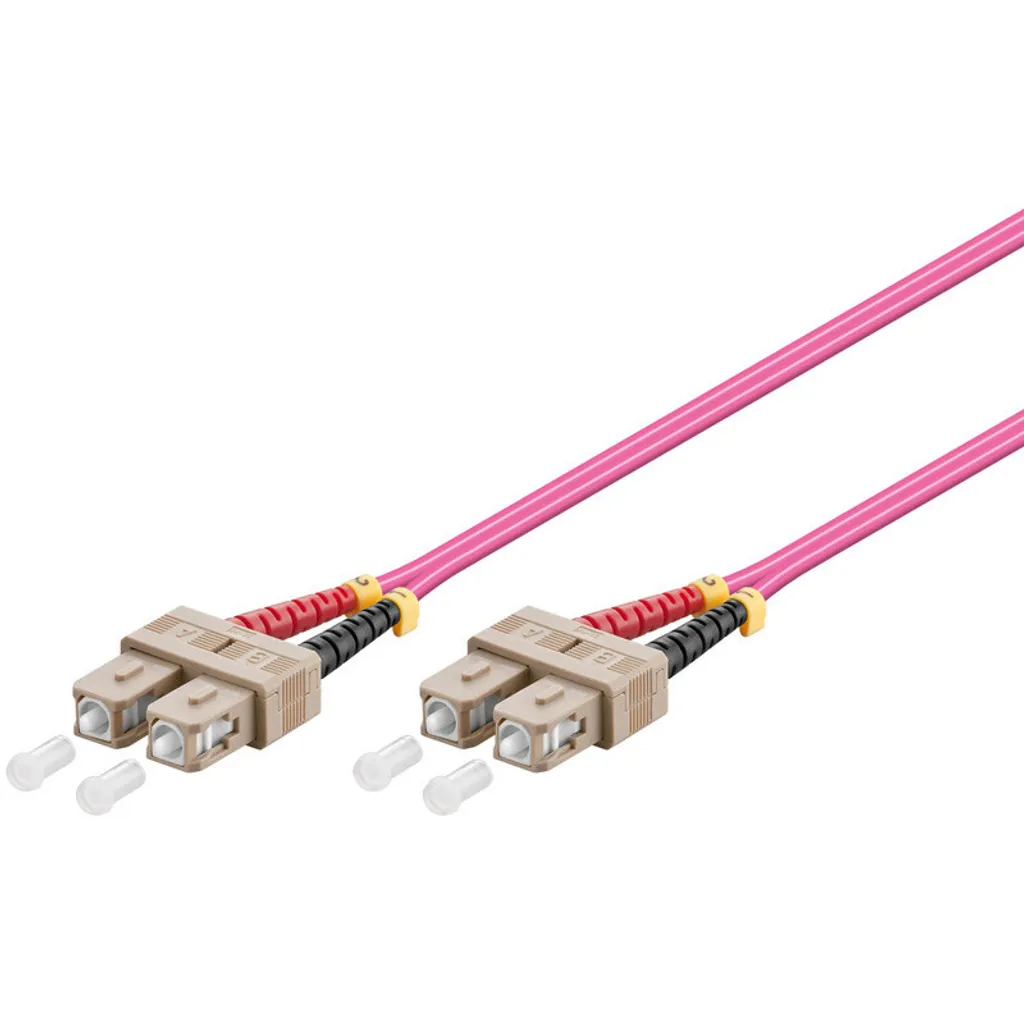 Cordon Fibre Optique 10 m SC-SC Violet pour Liaison Serveur et Stockage