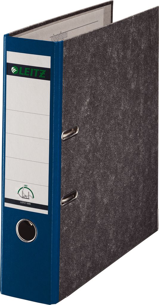 Ordner A4/80 1080 blau Pappe farbiger Rücken