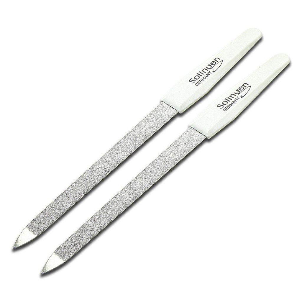SMI Saphir-Nagelfeile 2 tlg Solingen Saphirnagelfeile Hohlfeile gewölbt/gebogen Fein und Grob Nagelfeilen