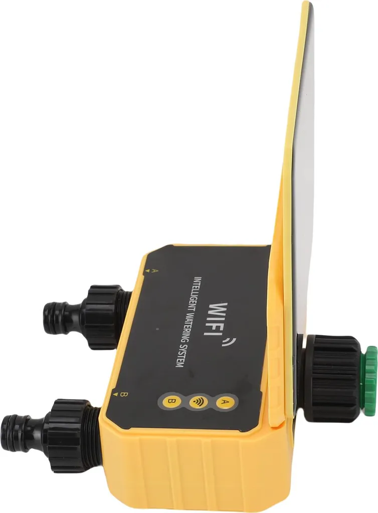 Programmateur d'arrosage automatique WiFi double zone à énergie solaire