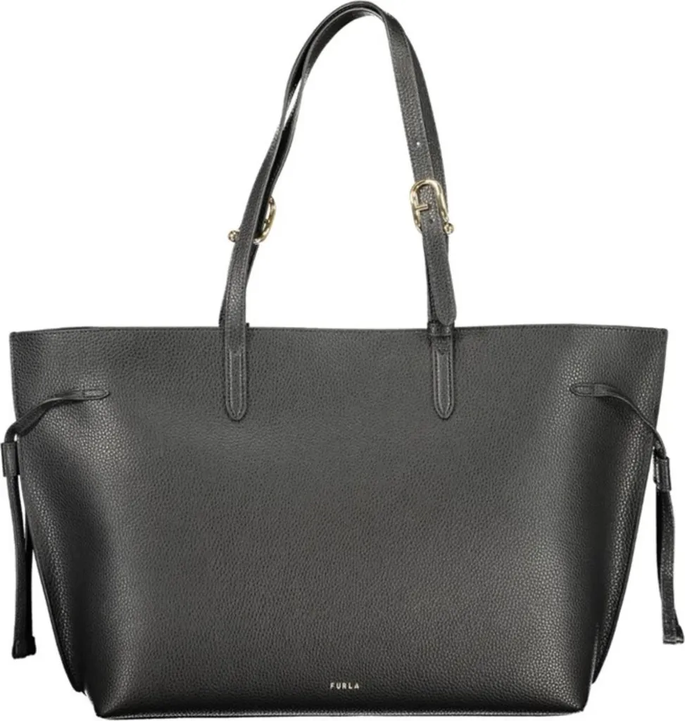 Sac Cabas Furla Ava Large en Cuir de Veau pour Femme Noir UNI