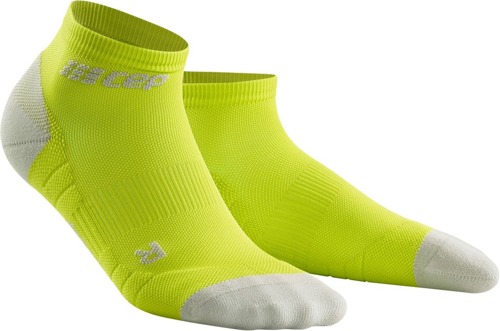 CEP COMPRESSION LOW CUT SOCKS 3.0 Men lime/grey | WP5AEX, Größe:5