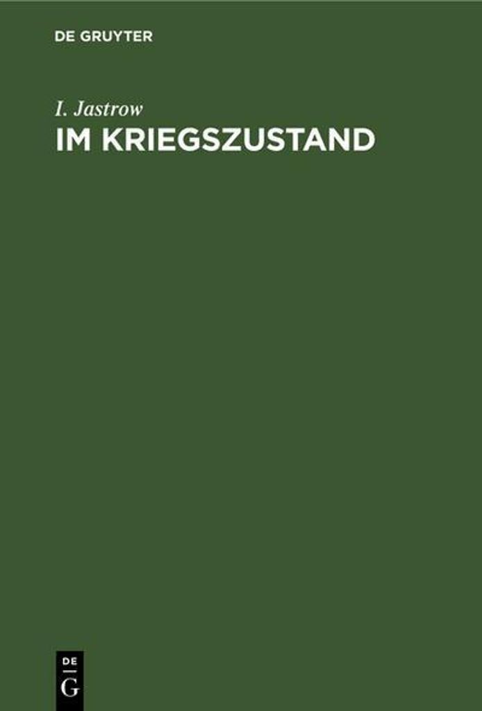 Im Kriegszustand