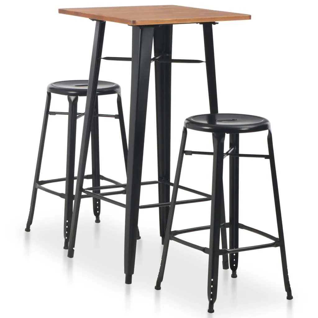Set de bar 3 pièces acier noir - Kit anti-fuite pour cocktails maison