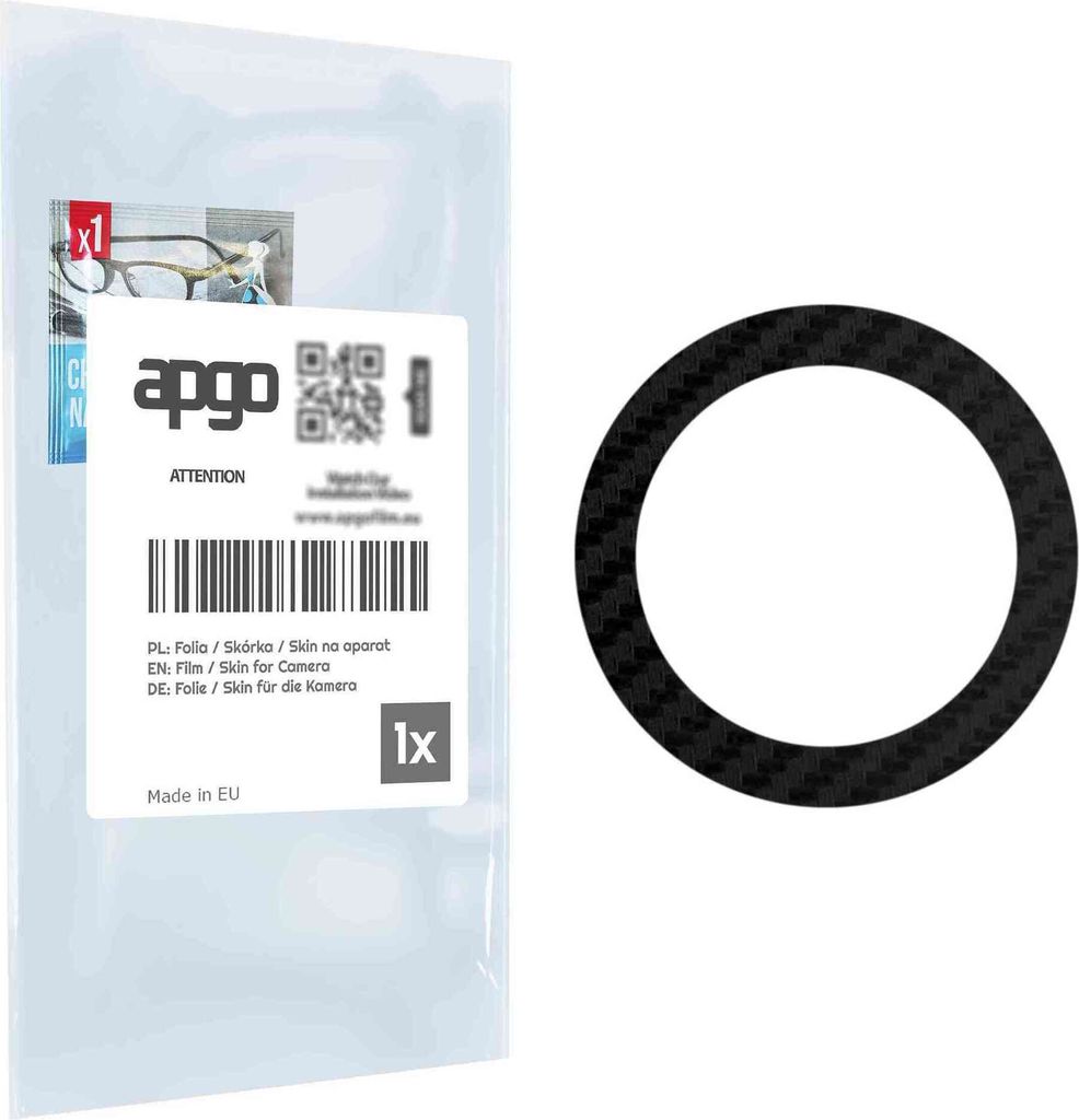 apgo Objektivschutz-Folie, Kameraschutz kompatibel mit Apple iPad Air 11 6 gen. 2024, Carbon-Imitation, Rückseite Schutzfolie für Kamera-Insel, H...