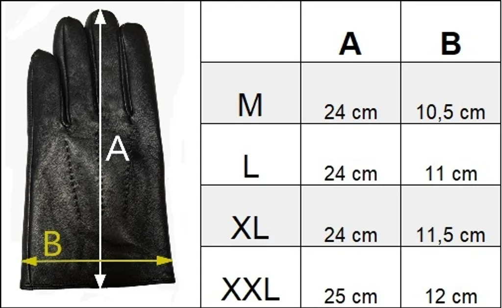 Guanti Invernali in Pelle per Guida e Outdoor - Neri Taglia M - 6