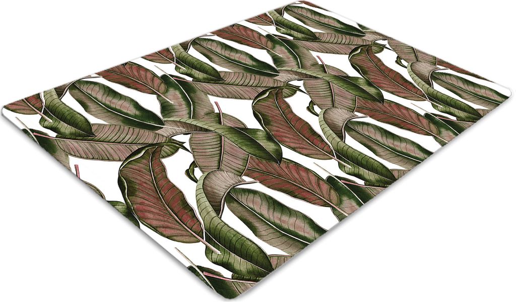 Stuhlunterlage Bürostuhlunterlage 120 cm x 90 cm Bodenmatte Bürostuhlunterlage - Botanisches Blatt