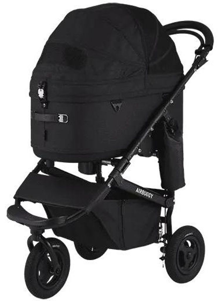 AirBuggy Dome3 Large Black - Luxus schwarzer Hundebuggy Katzenbuggy