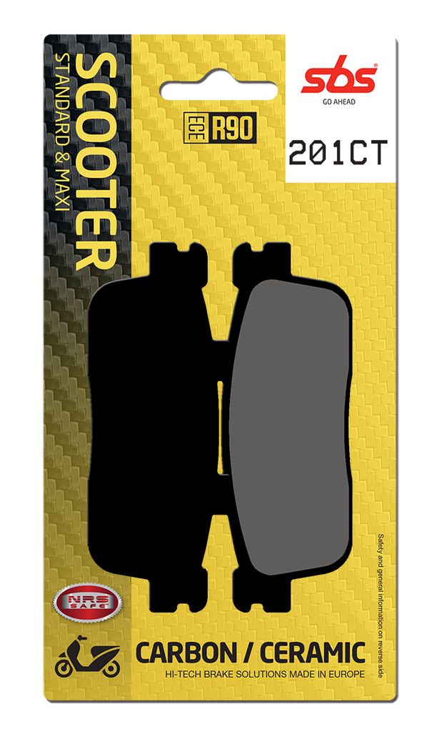 Scooterbelag SBS 201CT (Satz pro Scheibe) Carbon Tech